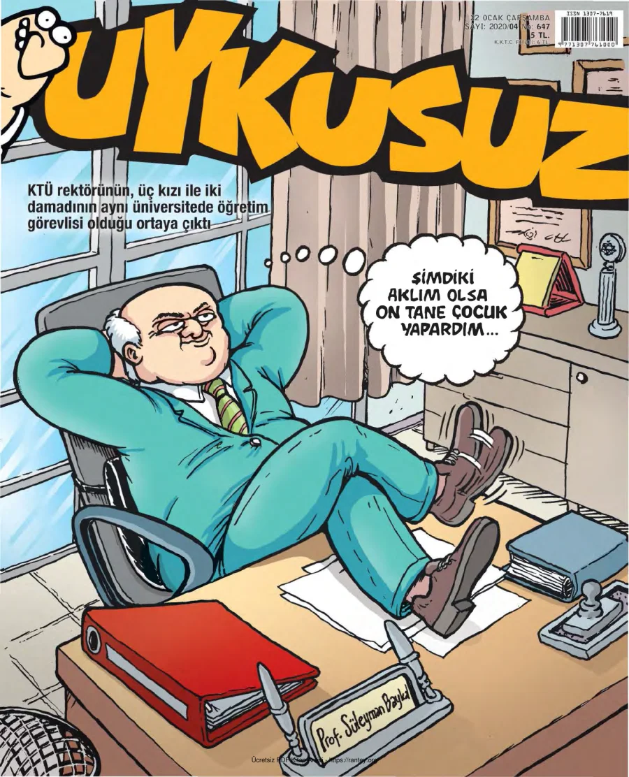 Uykusuz 2020 Sayı 647 kapak görseli