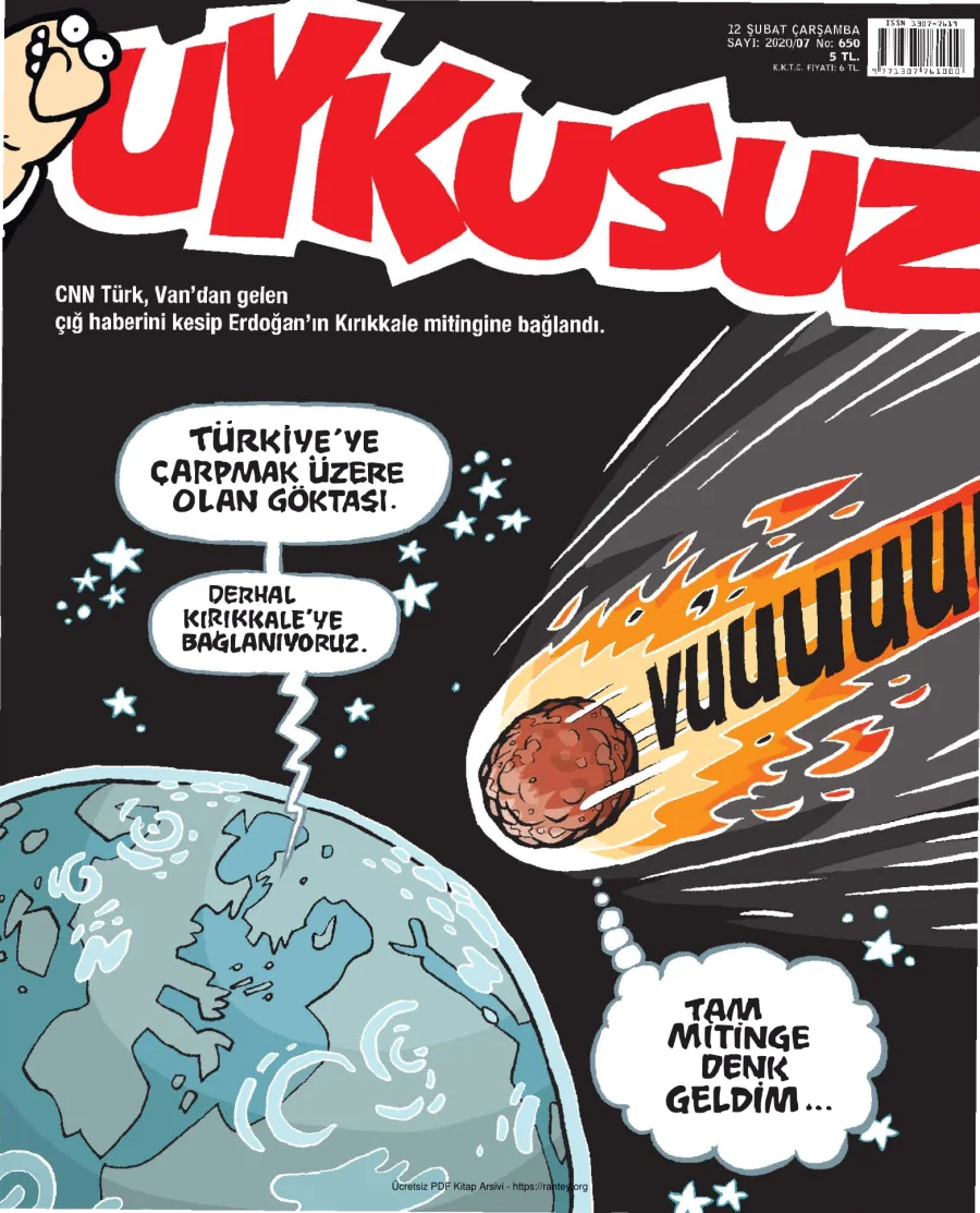Uykusuz 2020 Sayı 650 kapak görseli