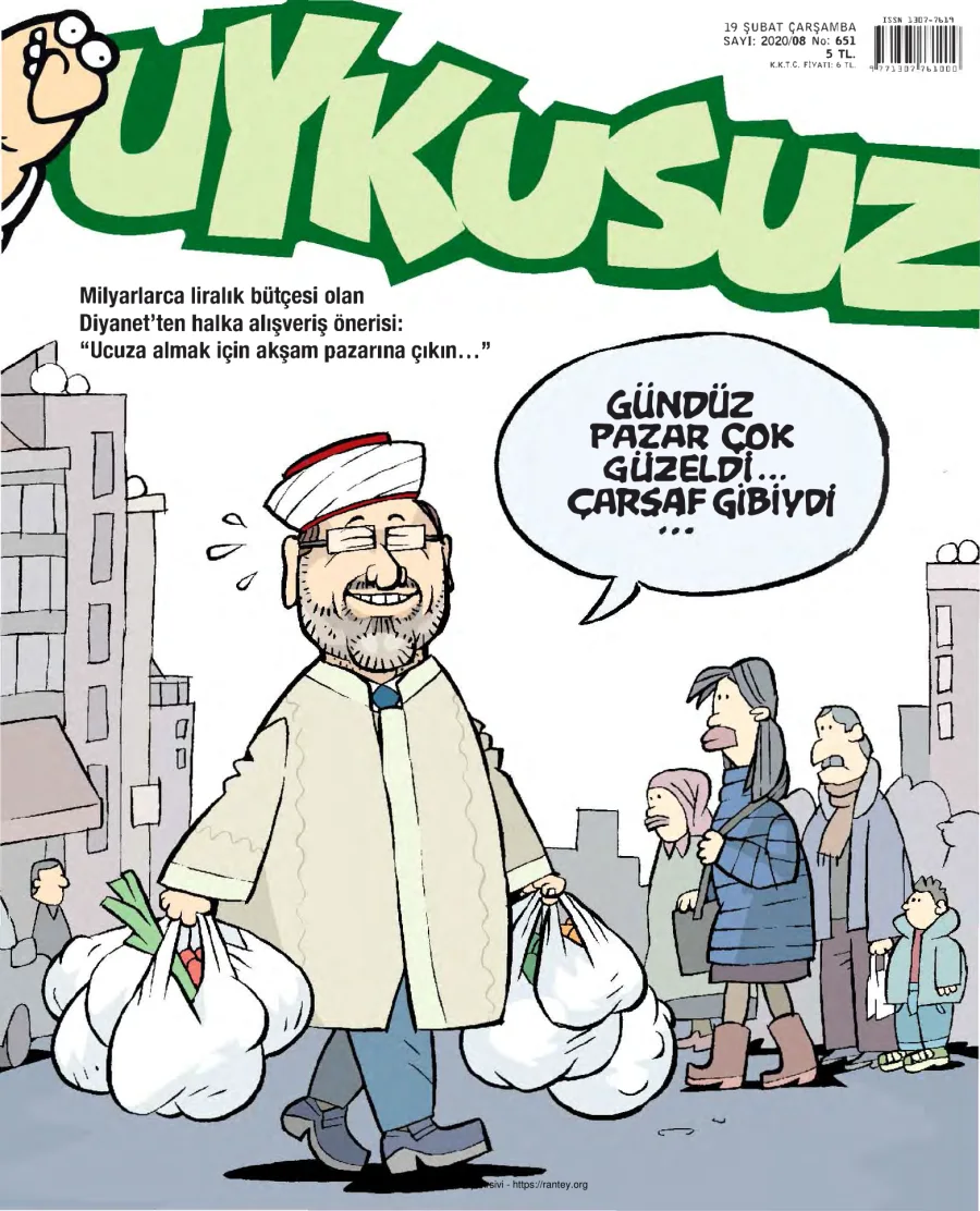 Uykusuz 2020 Sayı 651 kapak görseli