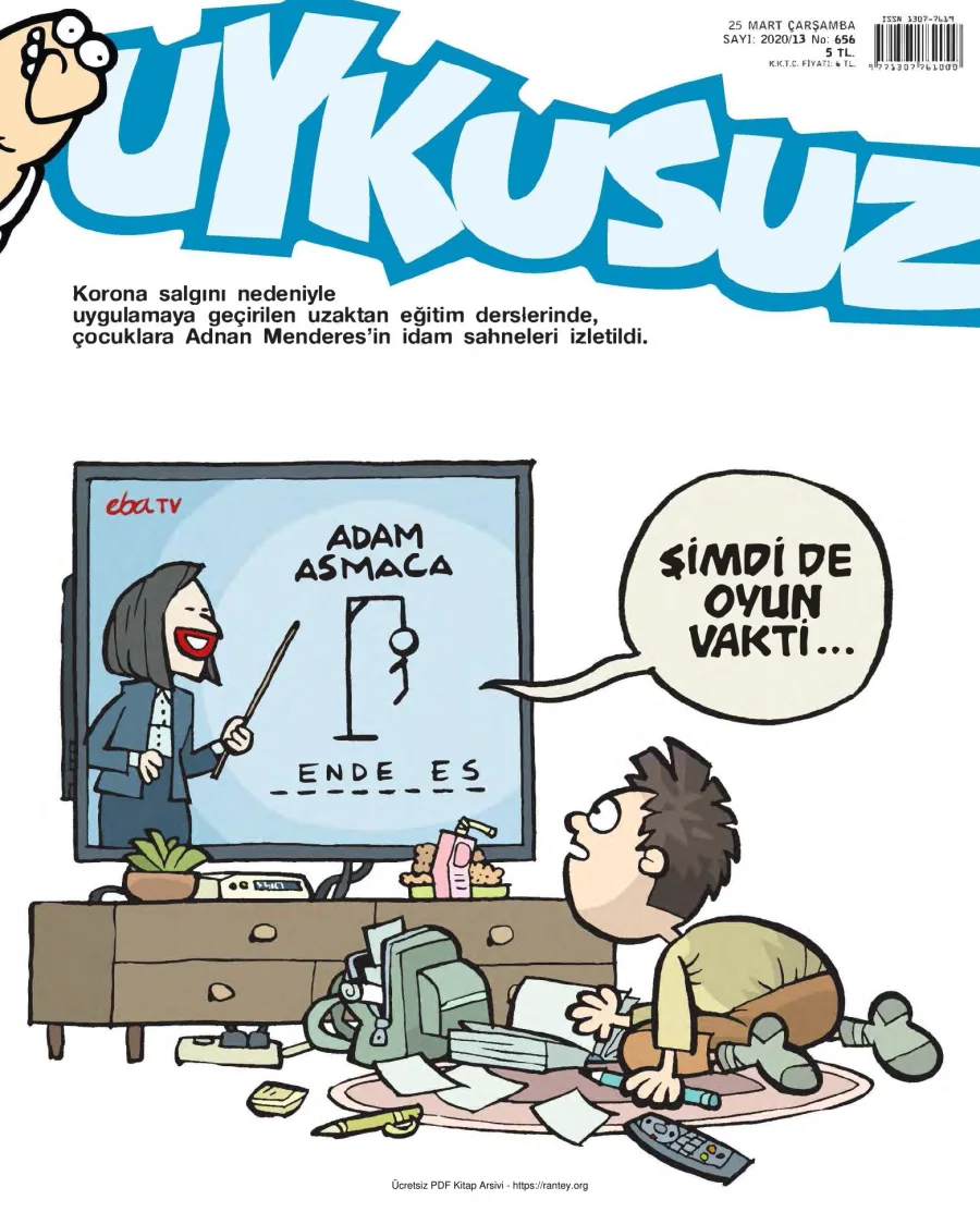 Uykusuz 2020 Sayı 656 kapak görseli