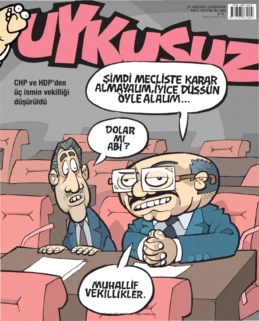 Uykusuz 2020 Sayı 665 kapak görseli