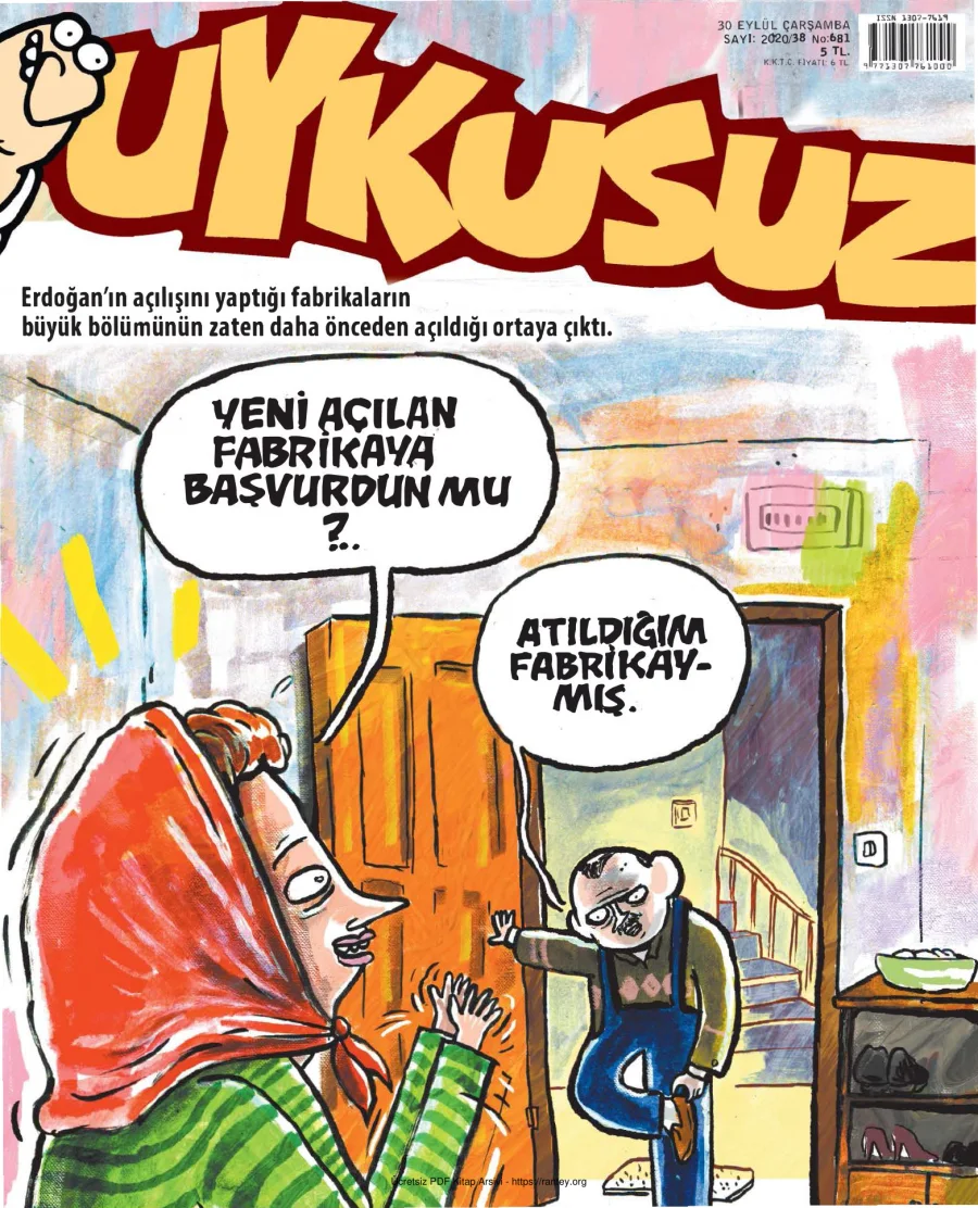 Uykusuz 2020 Sayı 681 kapak görseli