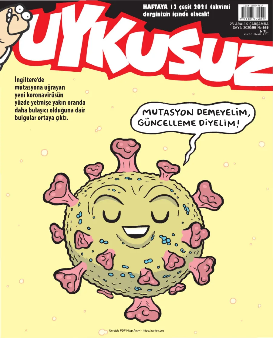 Uykusuz 2020 Sayı 693 kapak görseli
