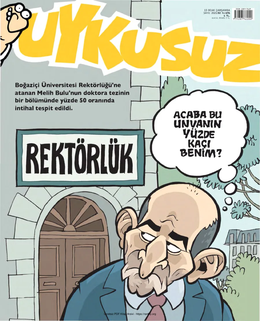 Uykusuz 2021 Sayı 696 kapak görseli