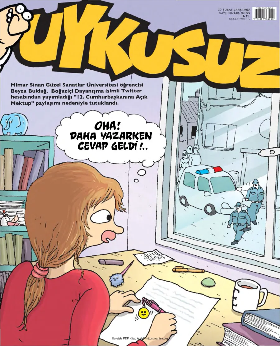 Uykusuz 2021 Sayı 700 kapak görseli