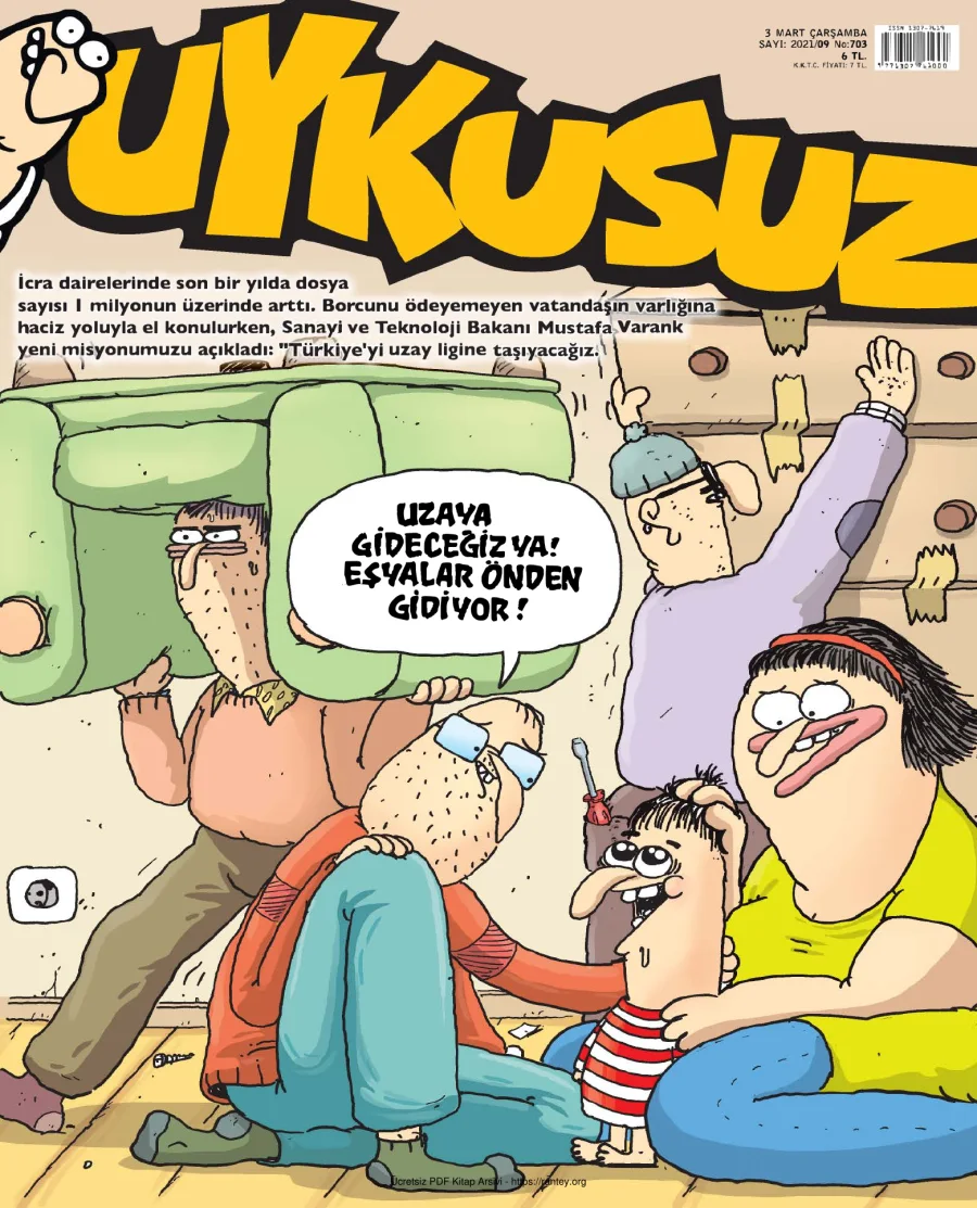 Uykusuz 2021 Sayı 703 kapak görseli