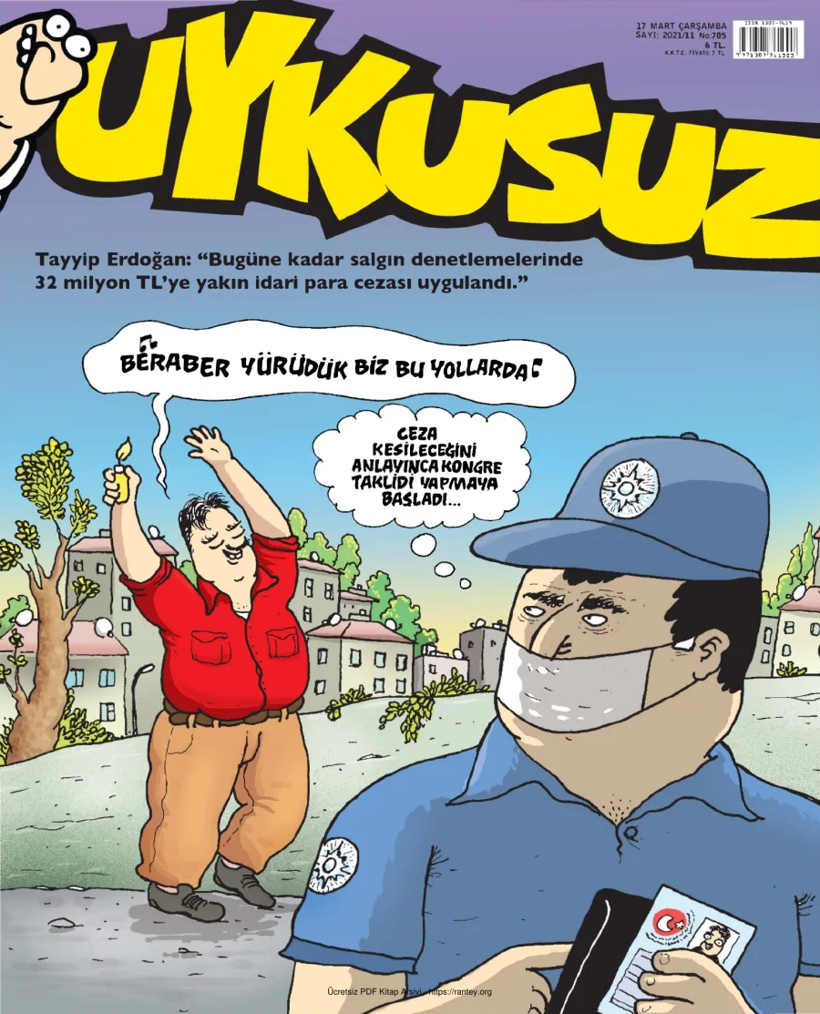 Uykusuz 2021 Sayı 705 kapak görseli