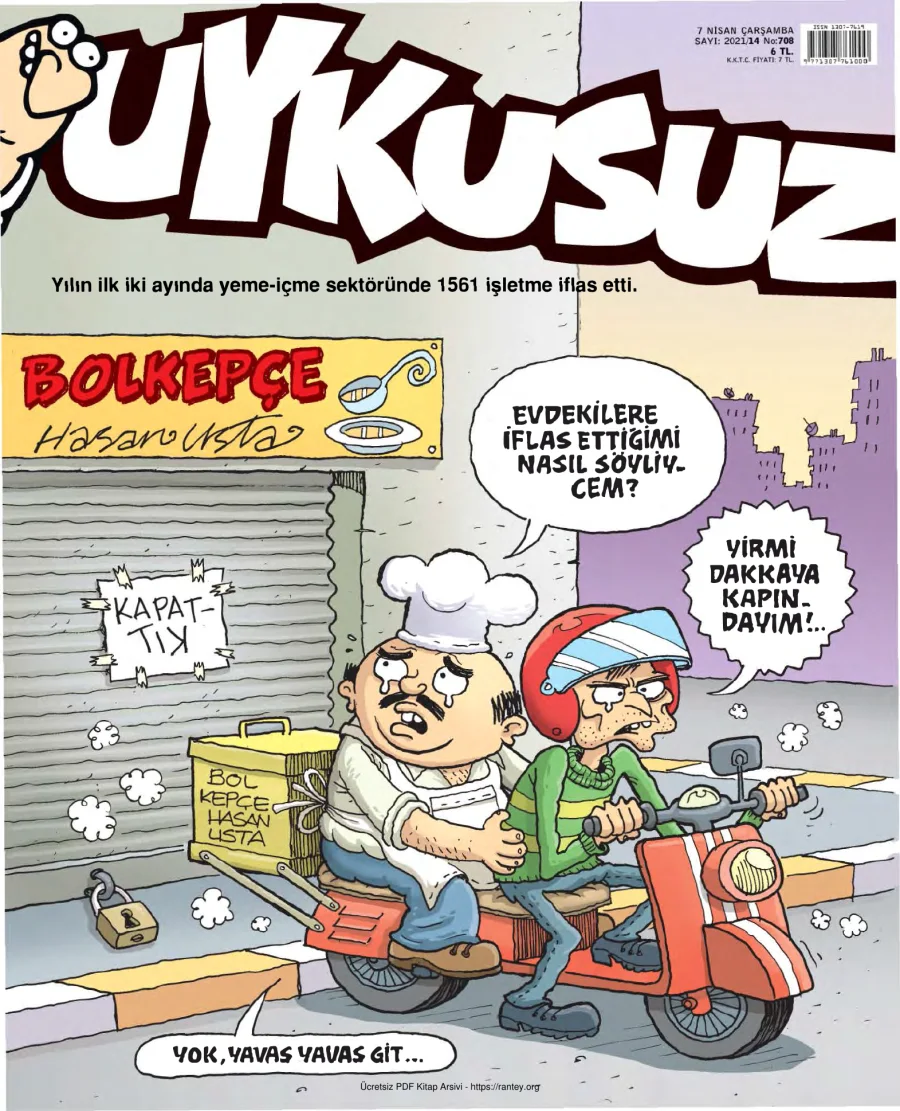 Uykusuz 2021 Sayı 708 kapak görseli