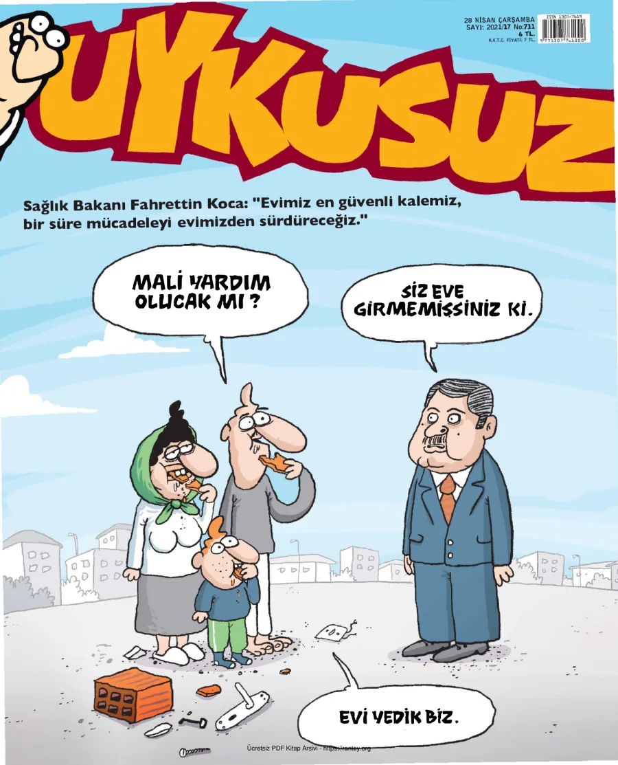 Uykusuz 2021 Sayı 711 kapak görseli