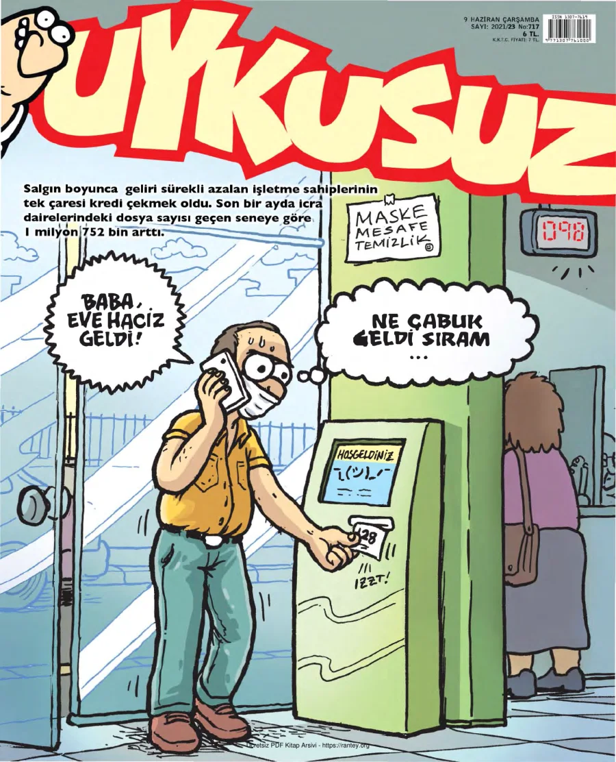 Uykusuz 2021 Sayı 717 kapak görseli