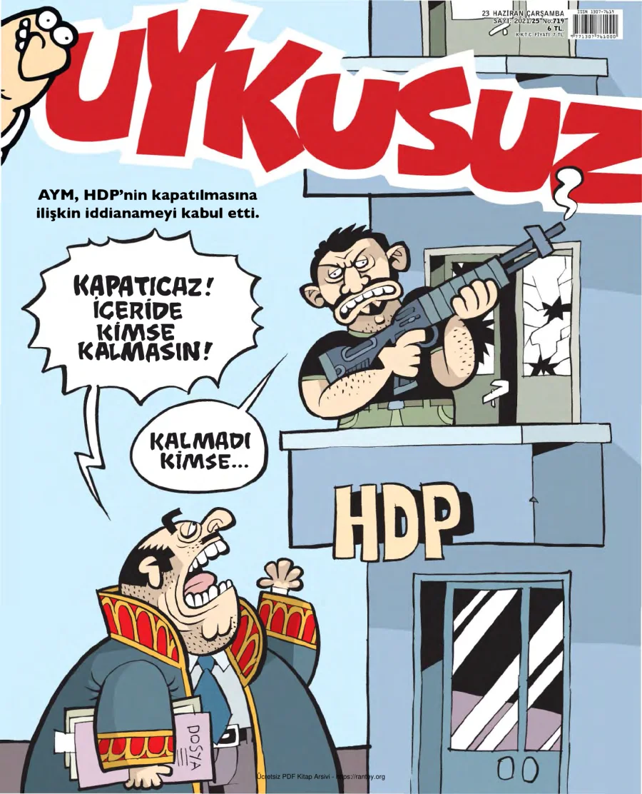 Uykusuz 2021 Sayı 719 kapak görseli