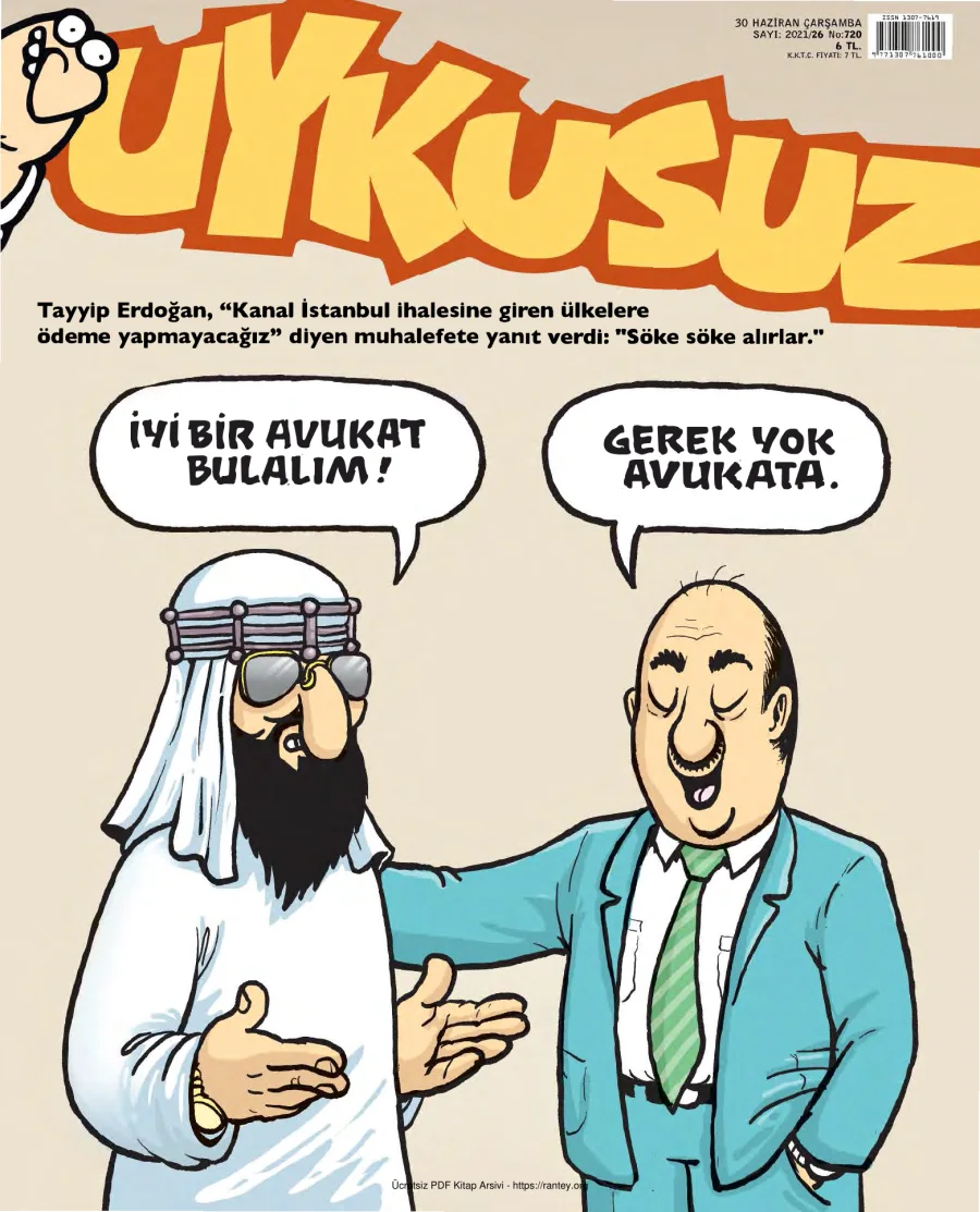 Uykusuz 2021 Sayı 720 kapak görseli