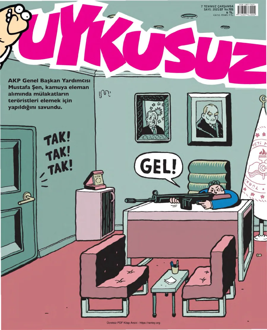 Uykusuz 2021 Sayı 721 kapak görseli