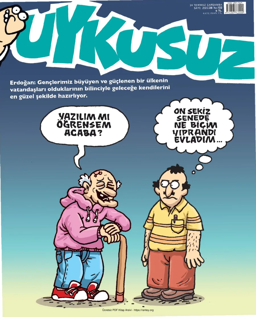 Uykusuz 2021 Sayı 722 kapak görseli
