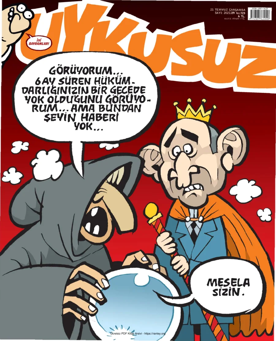 Uykusuz 2021 Sayı 723 kapak görseli