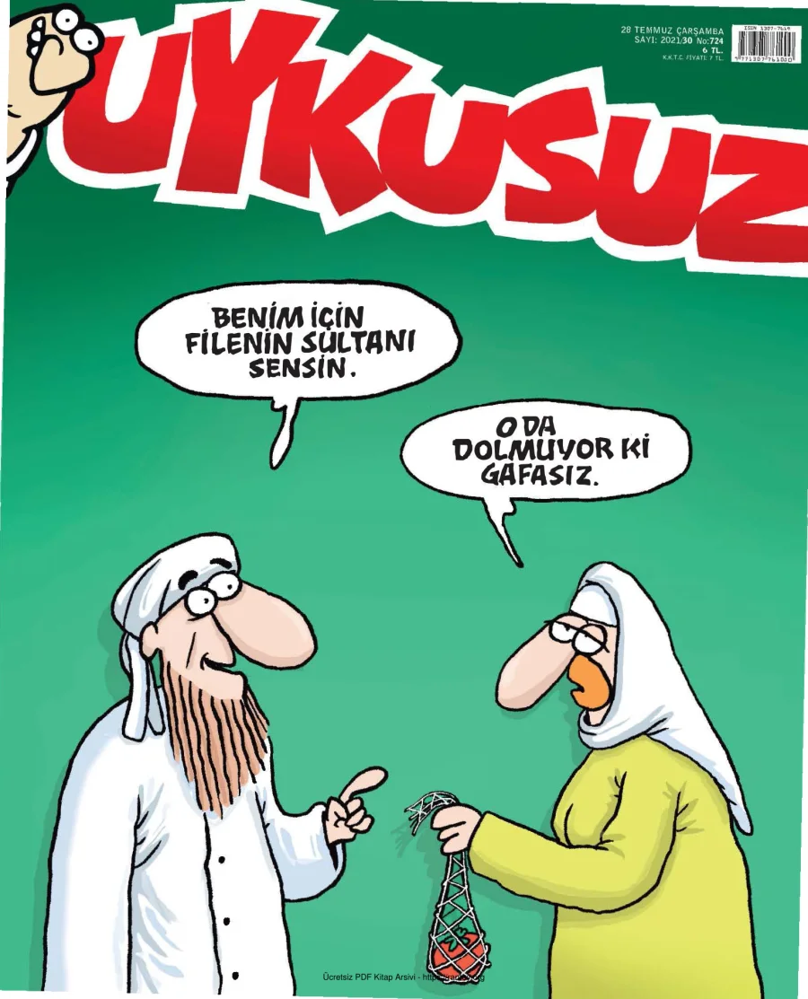 Uykusuz 2021 Sayı 724 kapak görseli