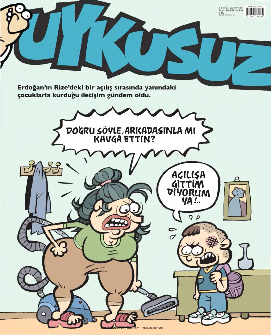 Uykusuz 2021 Sayı 730 kapak görseli