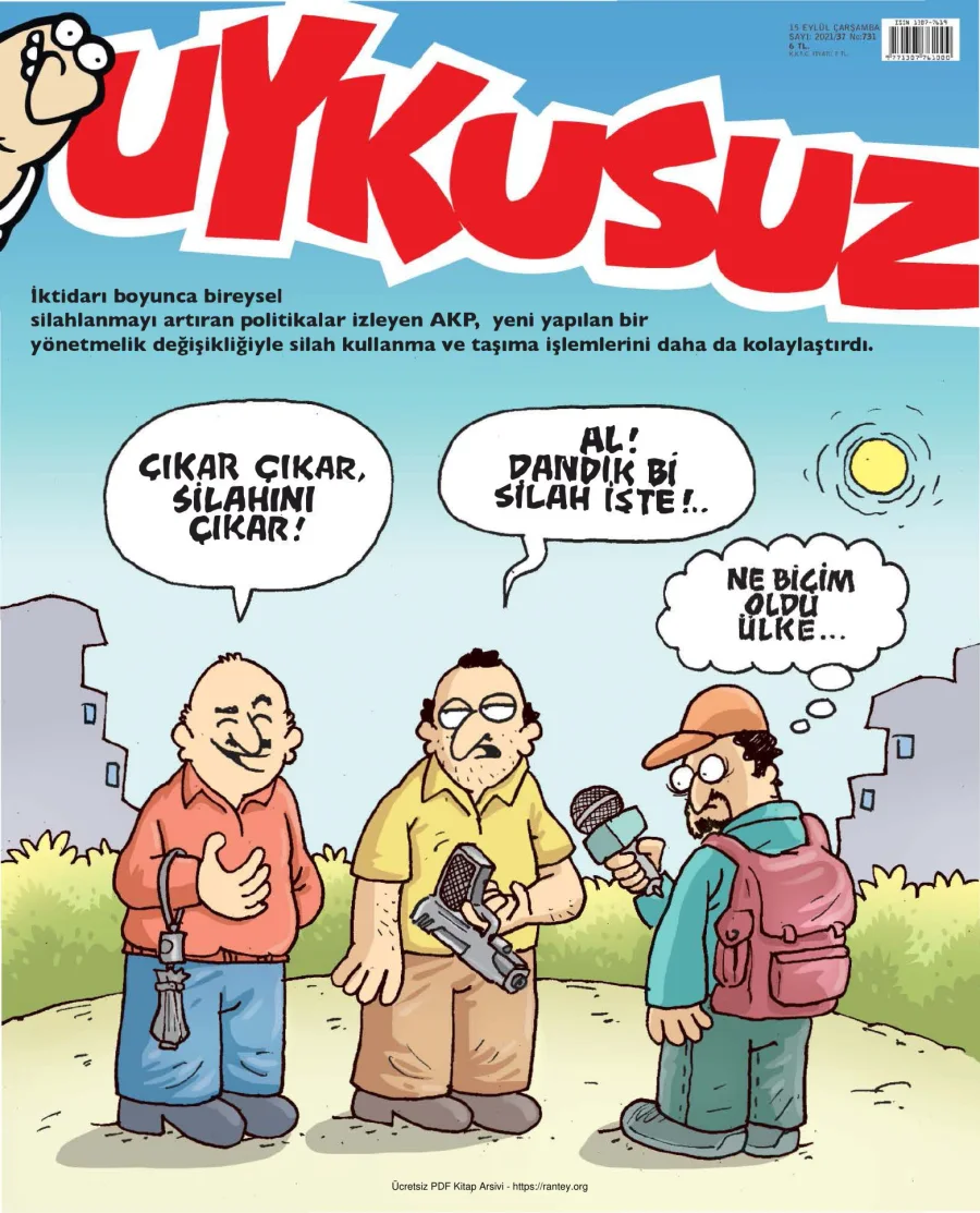 Uykusuz 2021 Sayı 731 kapak görseli