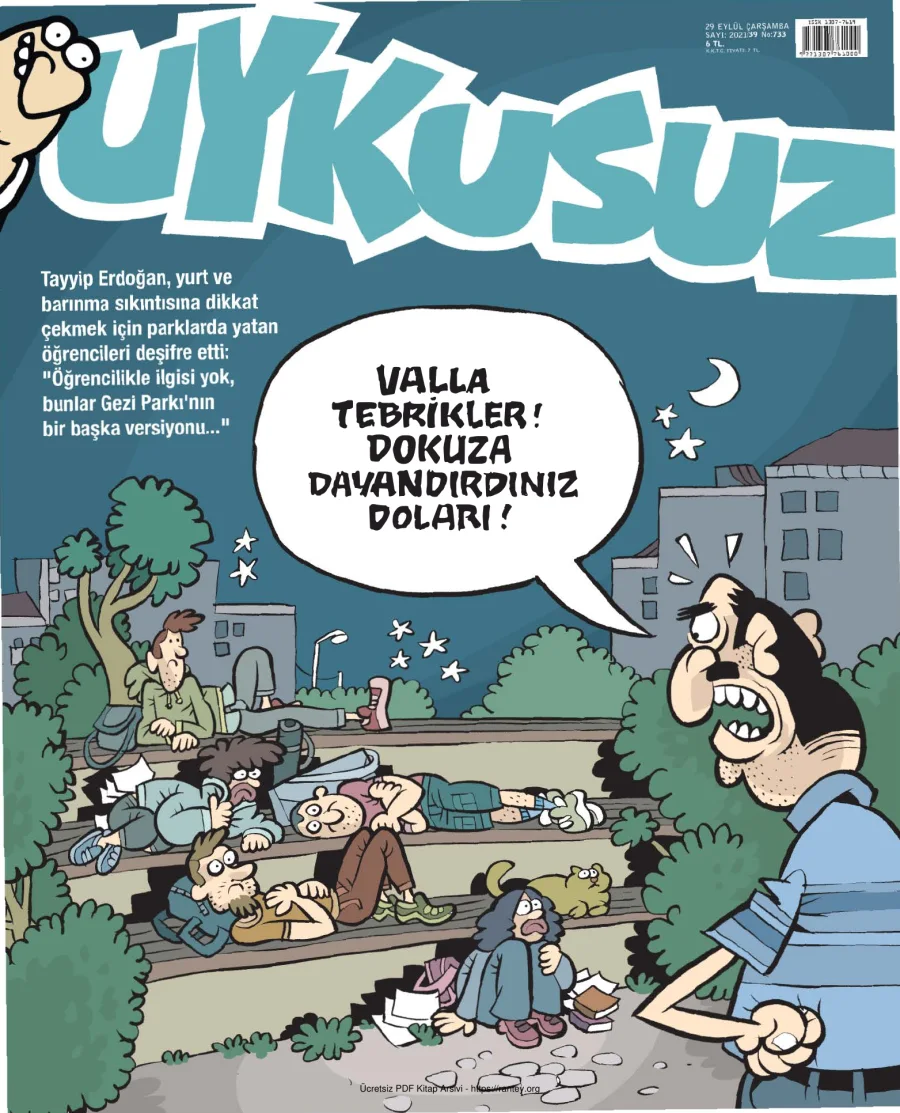 Uykusuz 2021 Sayı 733 kapak görseli