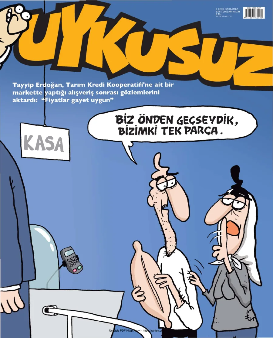 Uykusuz 2021 Sayı 734 kapak görseli