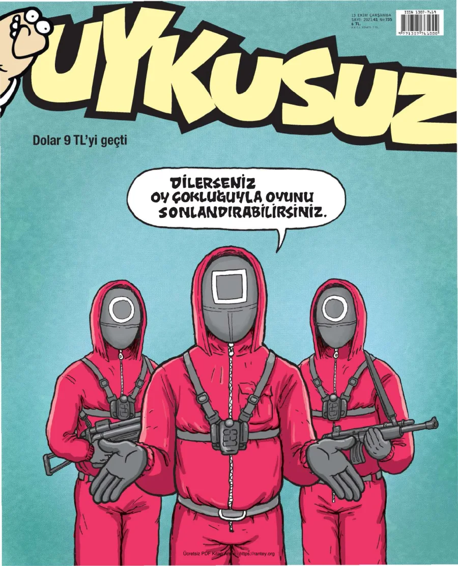 Uykusuz 2021 Sayı 735 kapak görseli