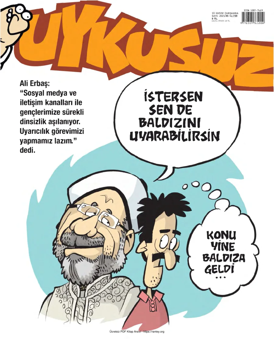 Uykusuz 2021 Sayı 739 kapak görseli