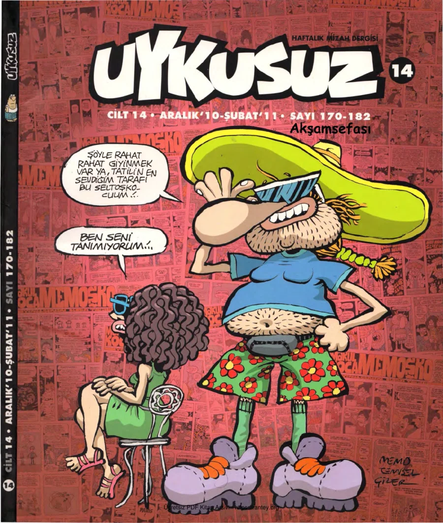 Uykusuz Cilt 14 Sayı 170 182 2010 kapak görseli