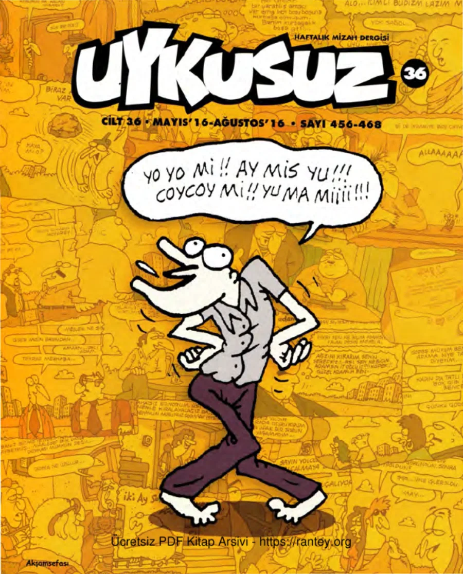 Uykusuz Cilt 36 Sayı 456 468 2016 kapak görseli