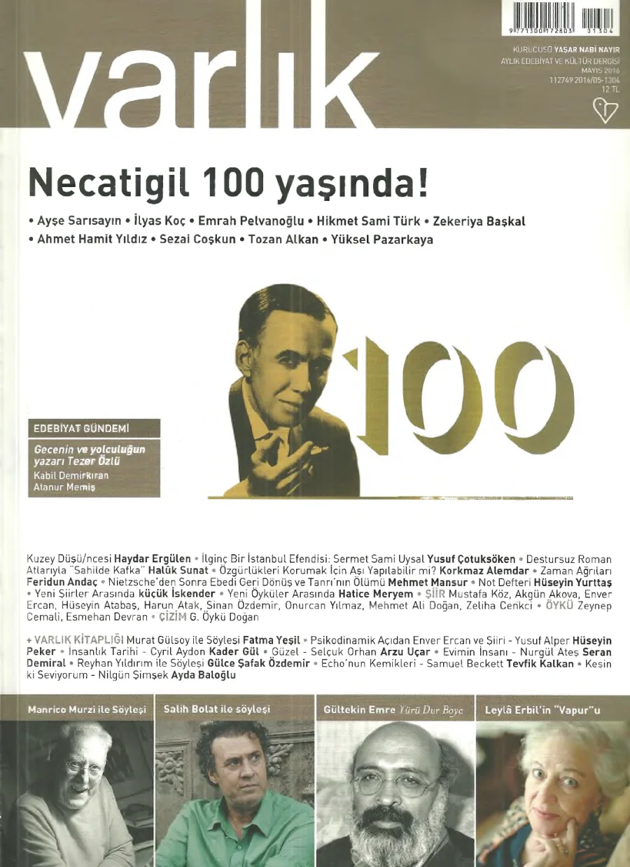 Varlık Dergisi Sayı 1304 Mayıs kapak görseli