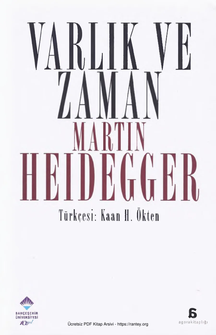 Varlık ve Zaman kapak görseli