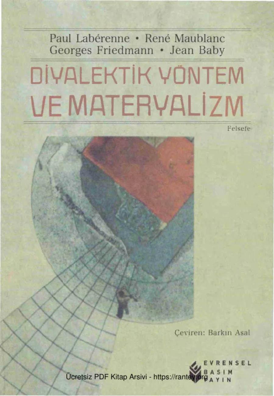 Diyalektik Yöntem ve Materyalizm Evrensel Basım Yayın kapak görseli