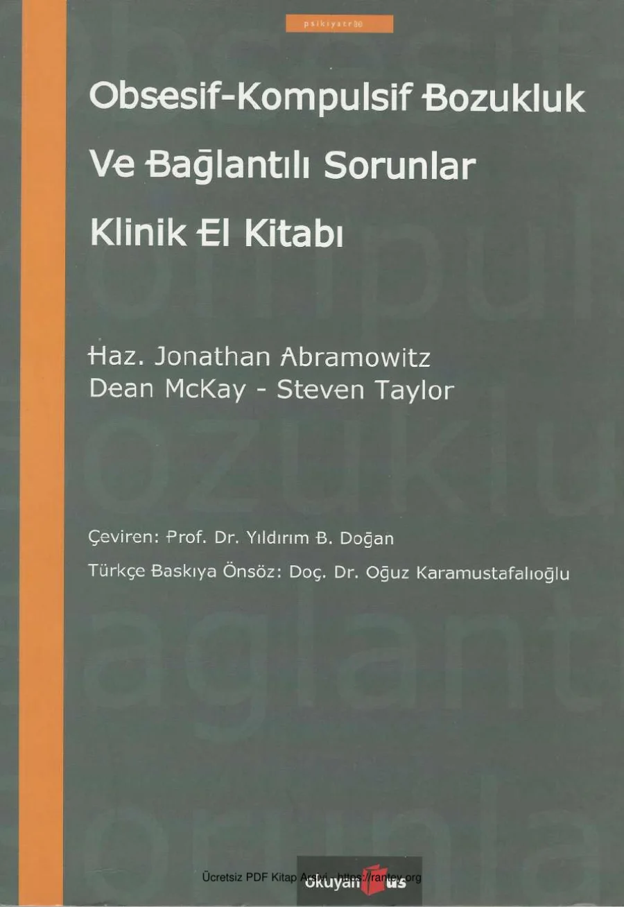 Obsesif Kompulsif Bozukluk ve Bağlantılı Sorunlar Klinik El Kitabı Okuyan Us Yayınları kapak görseli