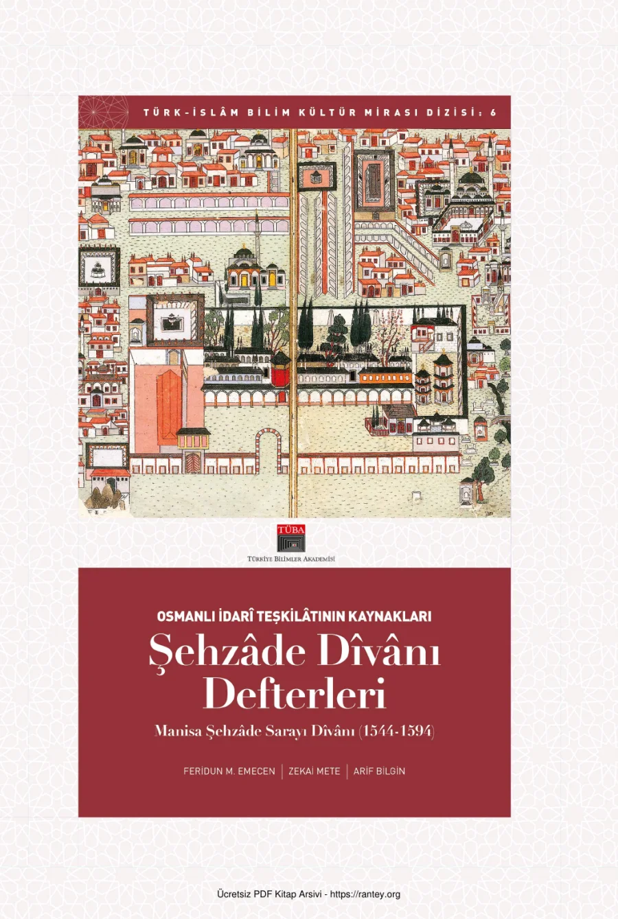 Şehzde Dvnı Defterleri Tüba Yayınları kapak görseli