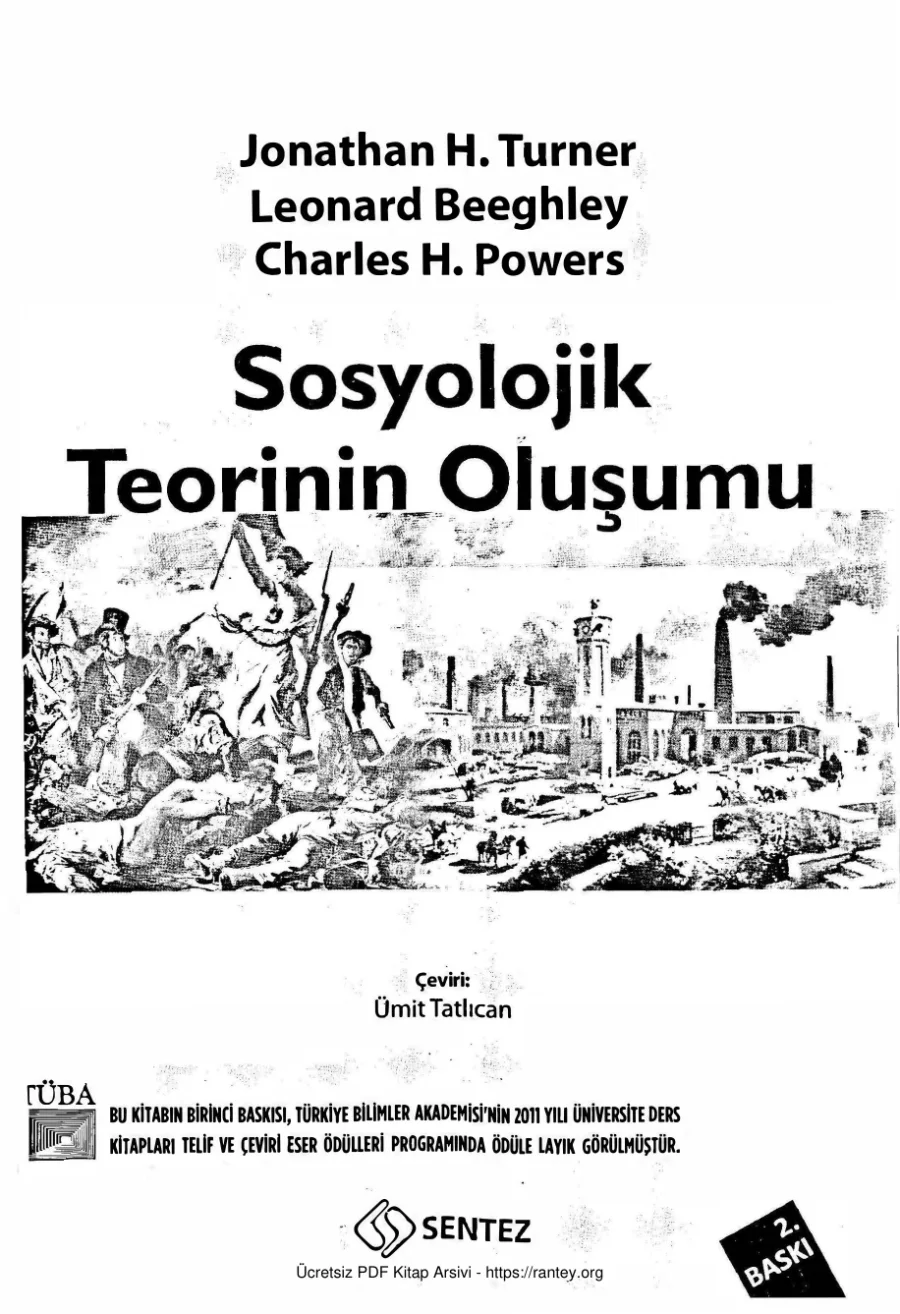 Sosyolojik Teorinin Oluşumu Sentez Yayınları kapak görseli