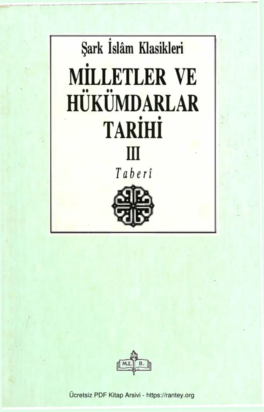 Ve Hükümdarlar Tarihi Cilt III kapak görseli