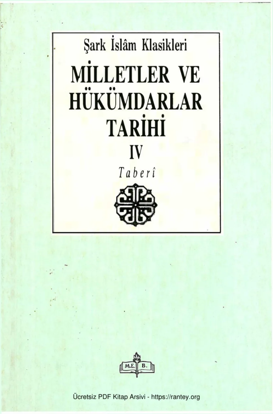Ve Hükümdarlar Tarihi Cilt IV kapak görseli