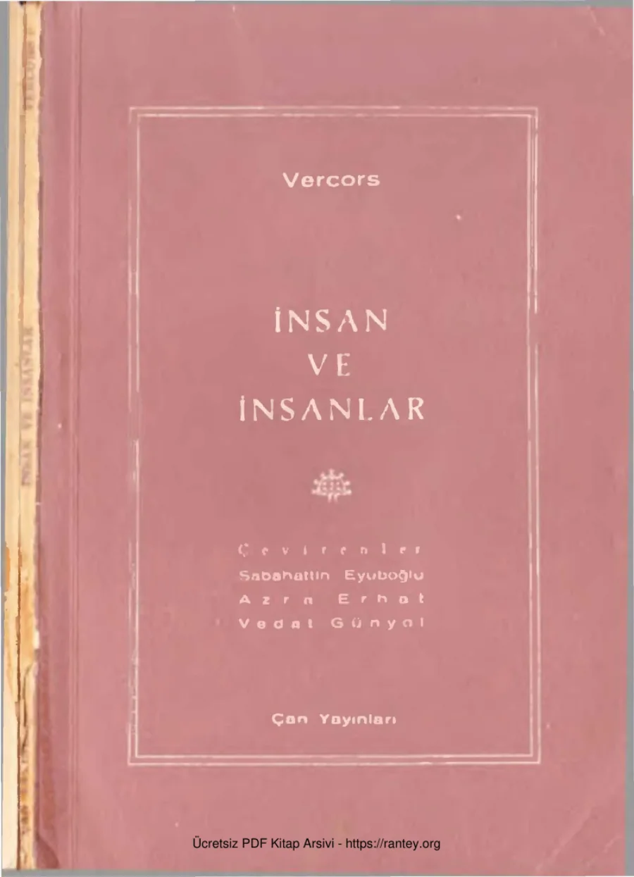 ve İnsanlar Çan Yayınları kapak görseli