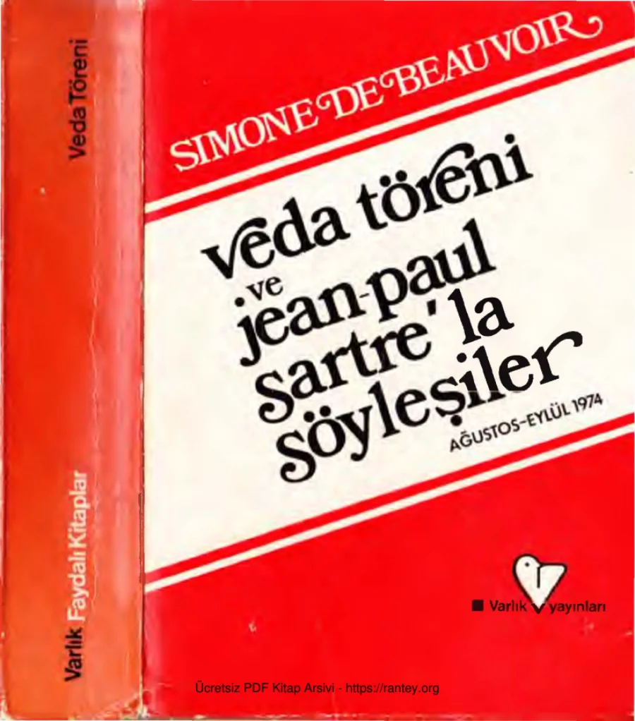 Veda Töreni ve Jean Paul Sartrela Söyleşiler Varlık Yayınları kapak görseli