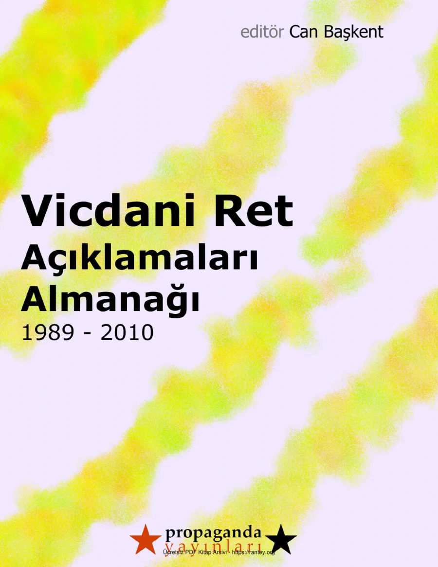 Vicdani Ret Açıklamaları Almanağı 1989 2010 kapak görseli