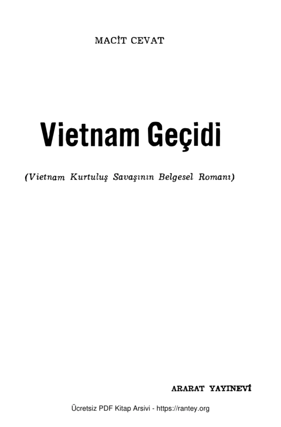 Vietnam Geçidi kapak görseli
