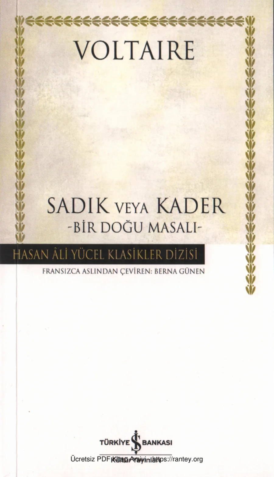 Voltaire Sadık ve Kader kapak görseli