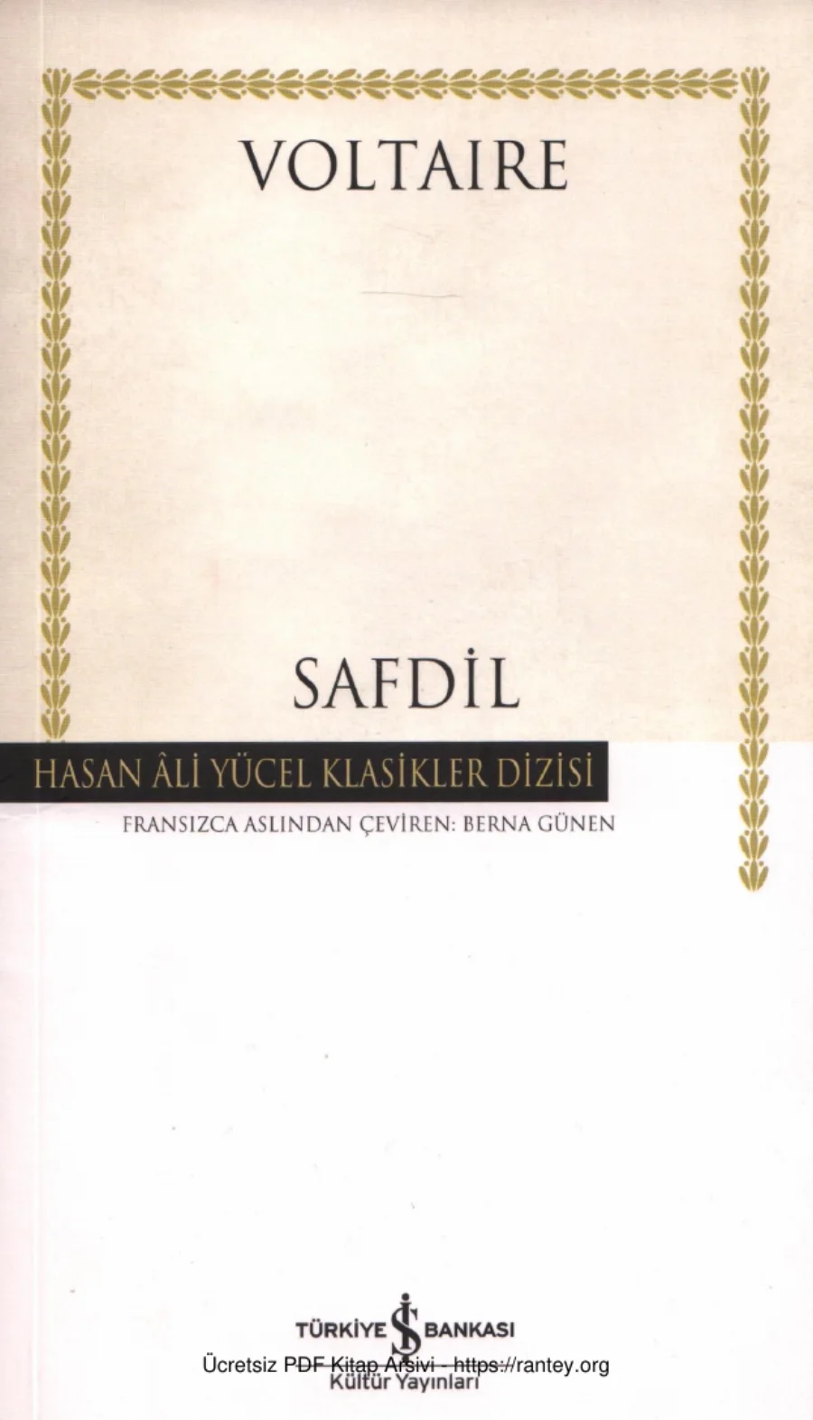 Voltaire Safdil kapak görseli