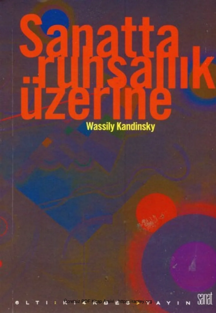 Wassily Kandinsky Sanatta Ruhsallık Üzerine Altı Kırkbeş Yayıevi kapak görseli
