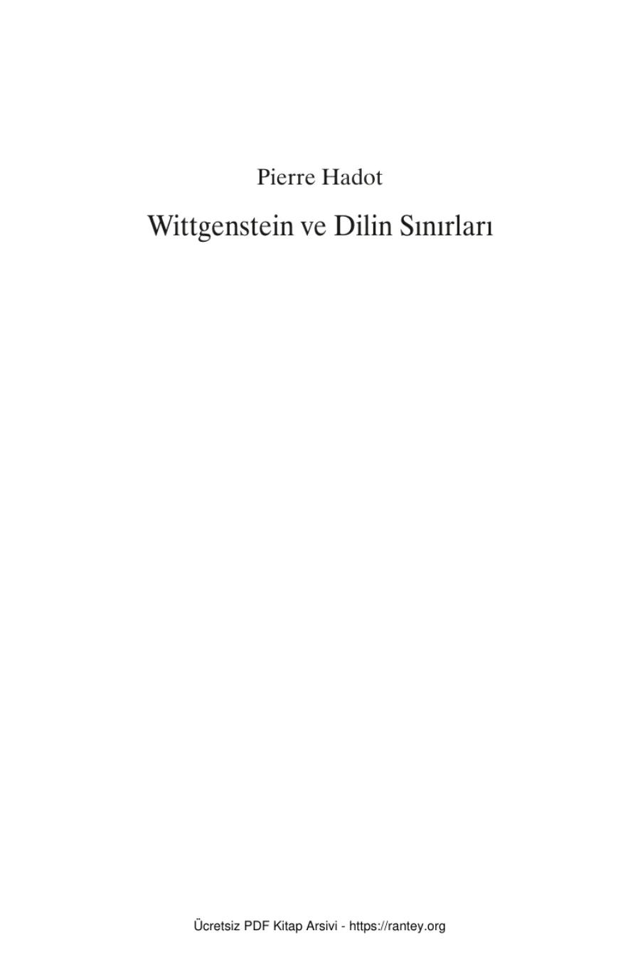 Wittgenstein ve Dilin Sınırları kapak görseli