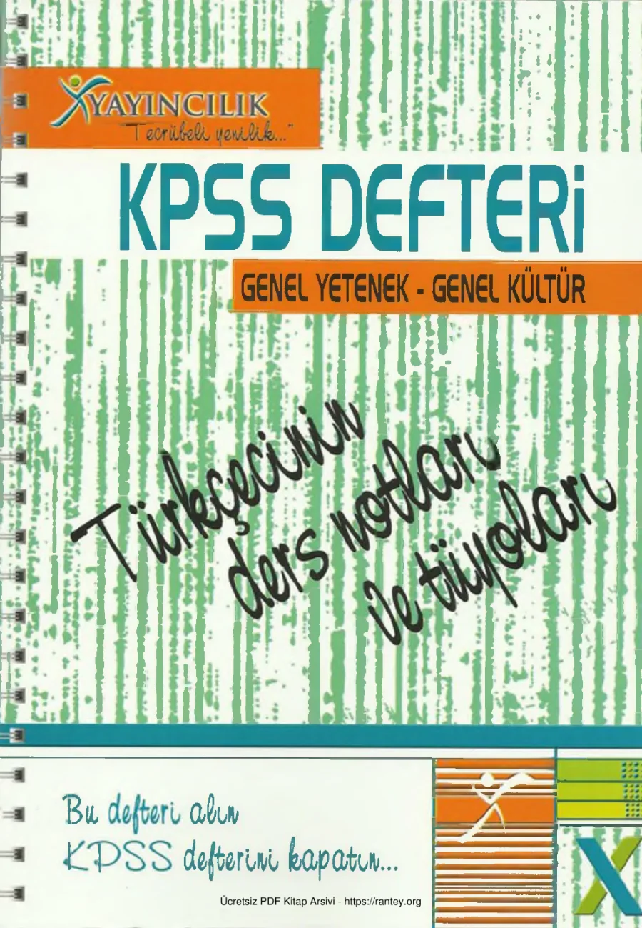 X Yay Turkce Defteri KPSS kapak görseli