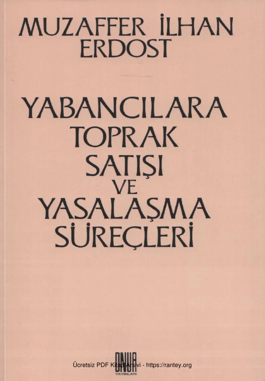 Yabancılara Toprak Satışı ve Yasalaşma Süreçleri kapak görseli