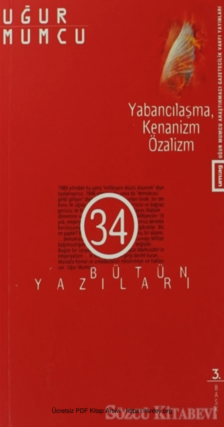 Yabancılaşma Kenanizm Özalizm kapak görseli