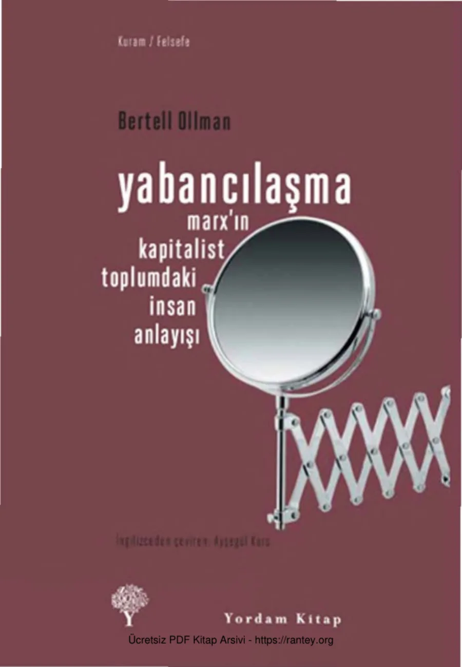 Yabancılaşma kapak görseli
