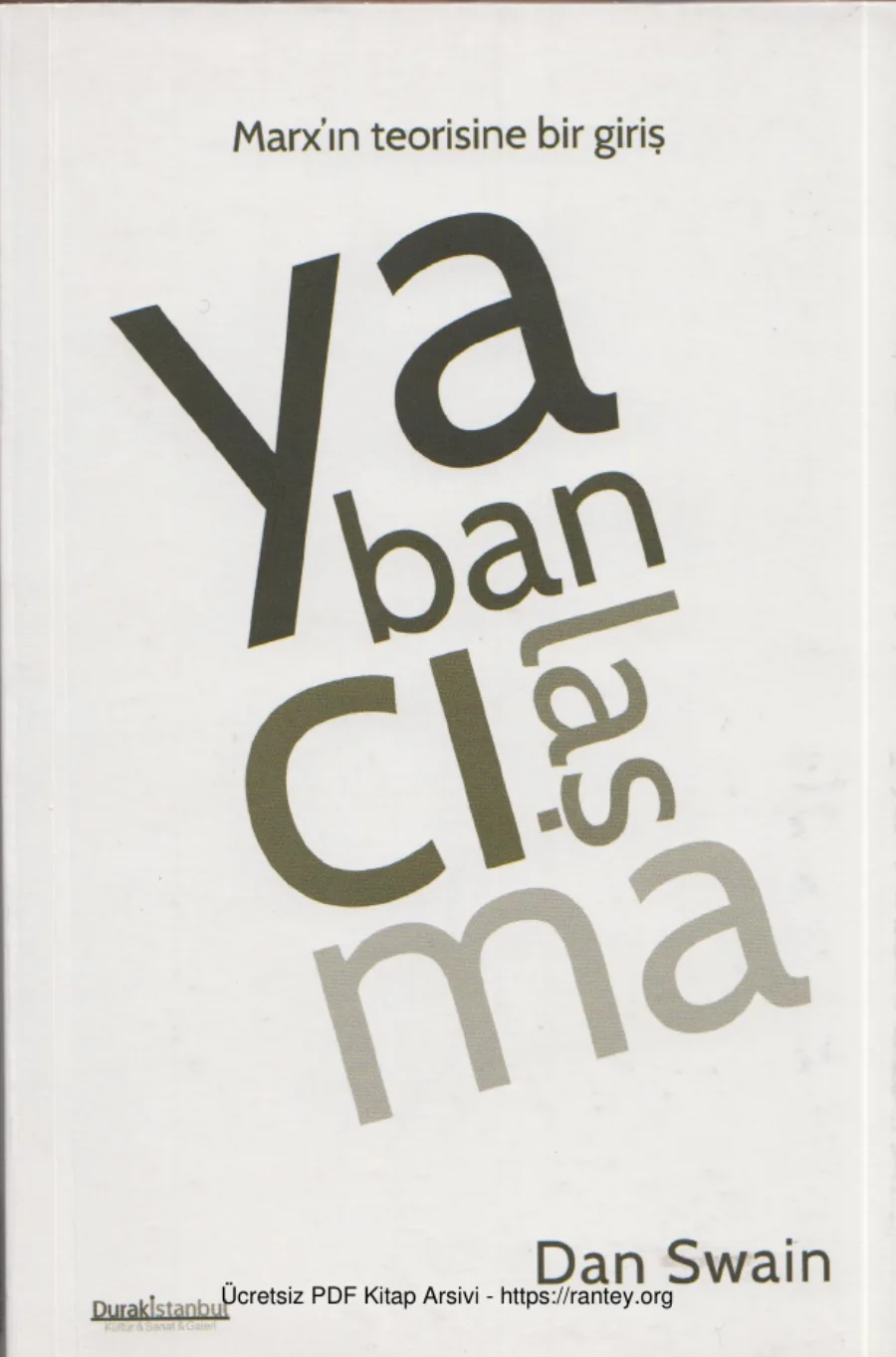 Yabancılaşma kapak görseli