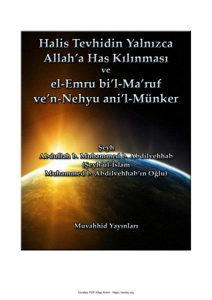 Yalnızca Allaha Has Kılınması Ebu Abdulmumin Tekin Mıhçı 2 kapak görseli